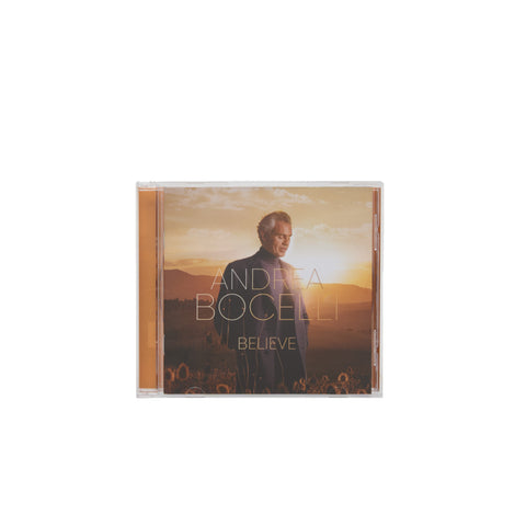 Album Believe di Andrea Bocelli in formato CD, musica pop lirica