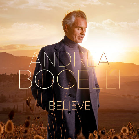 Album Believe di Andrea Bocelli in formato CD, musica pop lirica