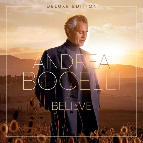 Album Believe di Andrea Bocelli in formato CD versione deluxe, musica pop lirica