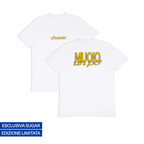 Maglia con il testo di Come Foglie di Malika Ayane