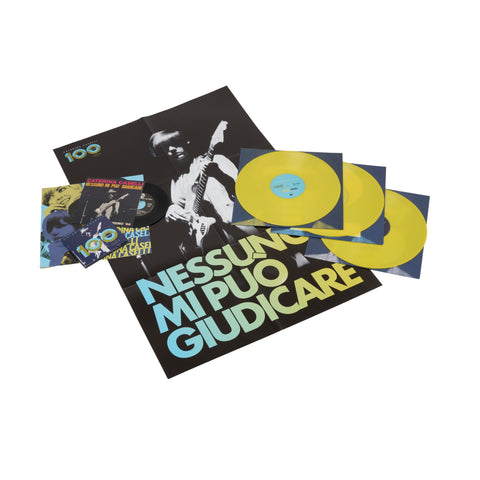 Collection 100 minuti per te di Caterina Caselli in formato Deluxe con triplo vinile, doppio cd, 45 giri, poster e booklet