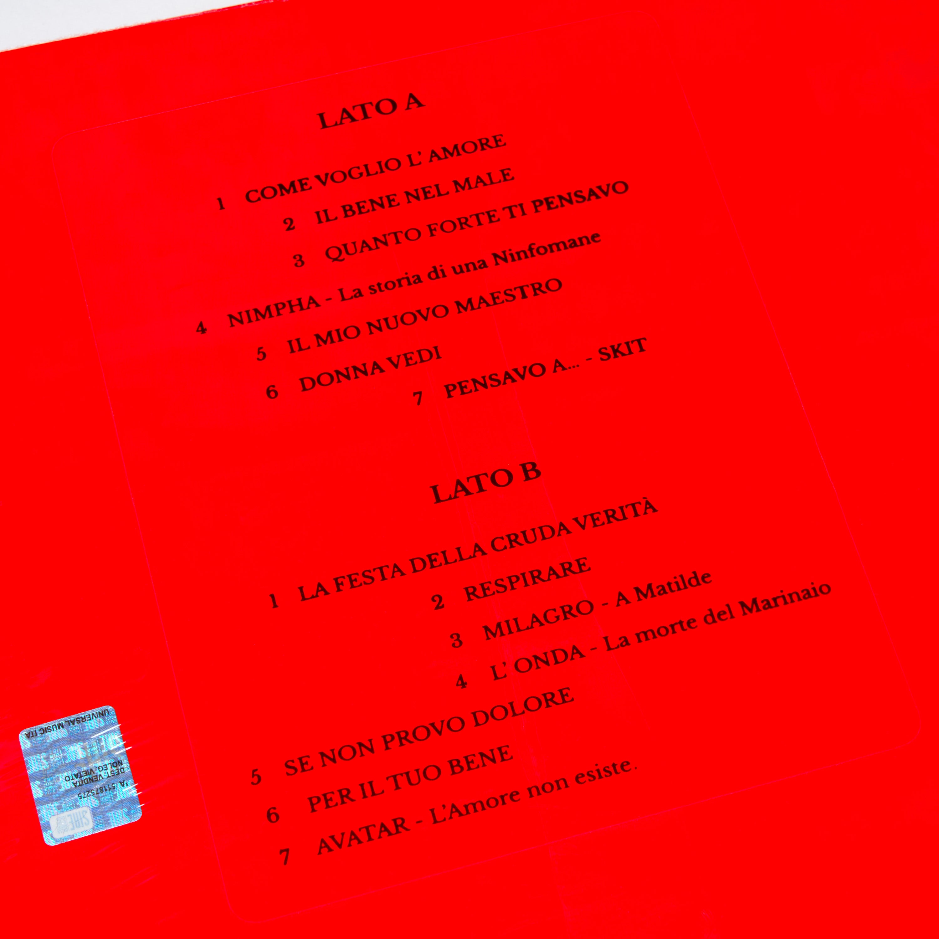 Album L'amore di Madame in formato vinile, musica rap 