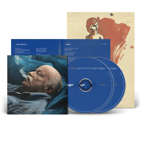 Album Appunti di un lungo viaggio di Gino Paoli in formato doppio cd con booklet e poster, musica cantautorale