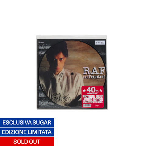 Il singolo Self control di Raf in formato 45 giri, musica italo disco