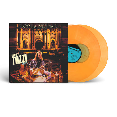 Disco di Umberto Tozzi Live at Royal Albert Hall in formato doppio vinile arancione trasparente, musica dal vivo
