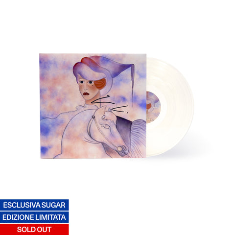 Album Volevo essere un duro di Lucio Corsi in formato vinile trasparente autografato con poster, musica cantautorale